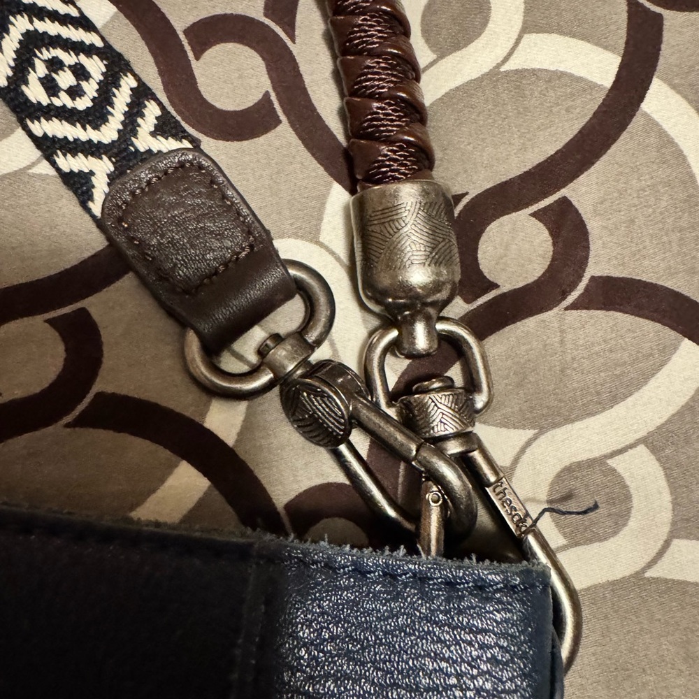 The Sak navy blue leather handbag - Picture 5 of 5